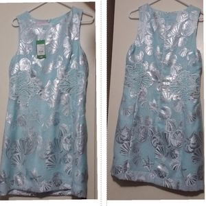 NWT MilaShift Seasalt Tint Metallic Shell Jacquard